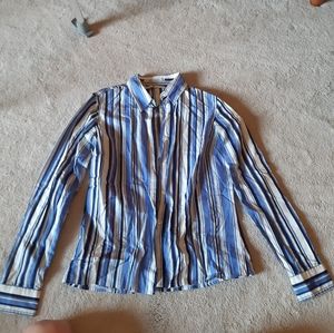 Blue striped shirt